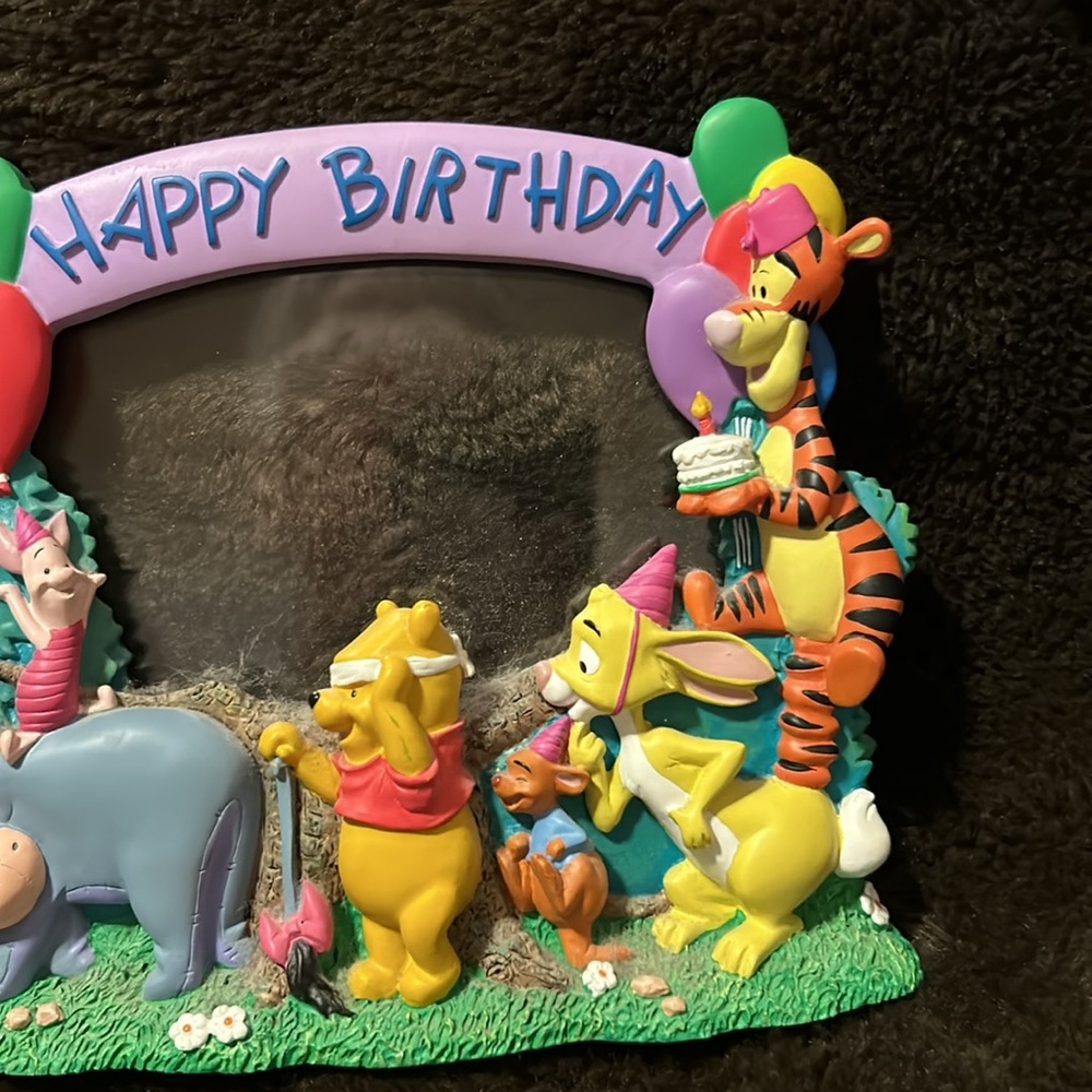 Disney Winnie the Pooh Happy Birthday Frame 6 1/2 by 6 1/2 - Picture 6 of 9